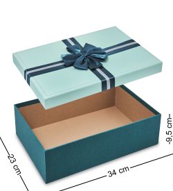 WF-179-A Набор коробок из 3 шт, бирюзовый/изумрудный