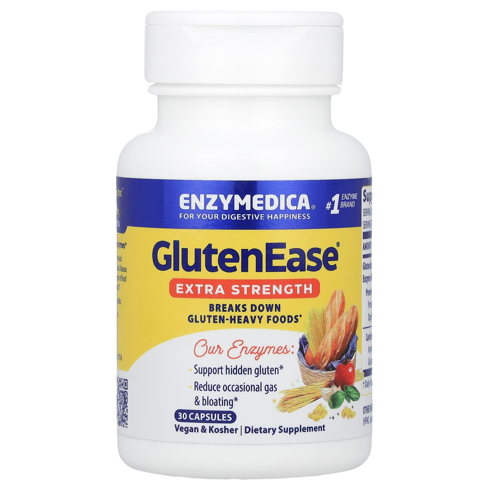 Enzymedica, GlutenEase®, 30 капсул