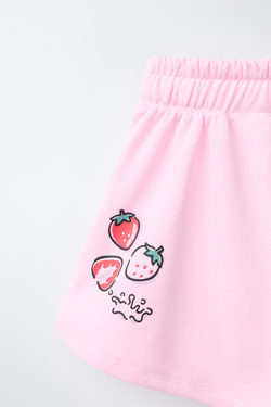 ZARA СВОБОДНЫЕ ШОРТЫ С ПРИНТОМ CINNAMOROLL © SANRIO, РОЗОВЫЙ