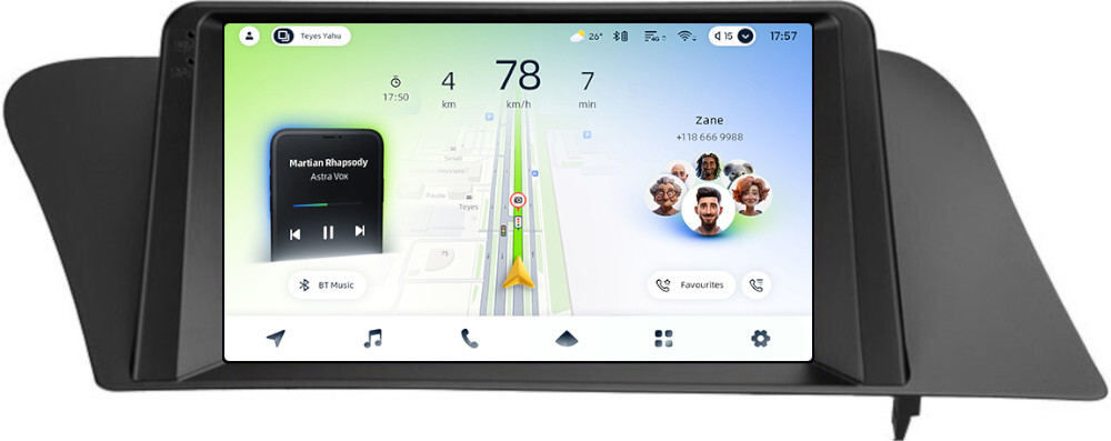 Магнитола для Lexus RX270, RX350 AL10 2009-2013 (ШГУ монохром, джойстик в комплекте, рамка тип 2) - Teyes CC4L монитор 9" IPS на Android 14, Snapdragon 662, CarPlay, 4G SIM-слот