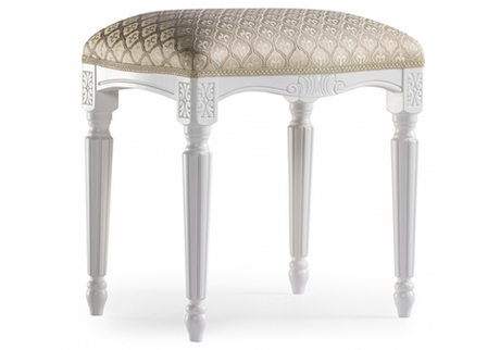 Банкетка Woodville Беттино белый, бежевый, ножки белые