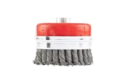 Щетка Matrix для УШМ Heavy Duty 100 мм М14 "чашка" крученая металлическая проволока 74672