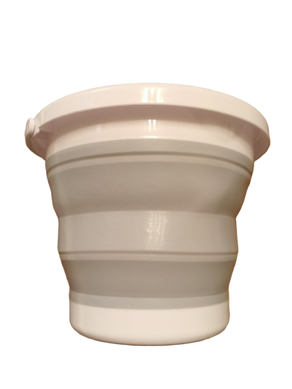 Ведро складное 10 литров, круглое, цвет серый