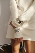 Платье мини c длинным рукавом wh