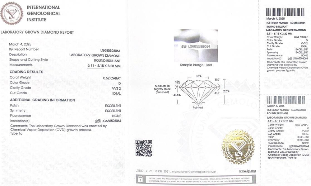 Пусеты-трансформеры с лабораторно-выращенными бриллиантами по 0.5 ct и съемной обсыпкой