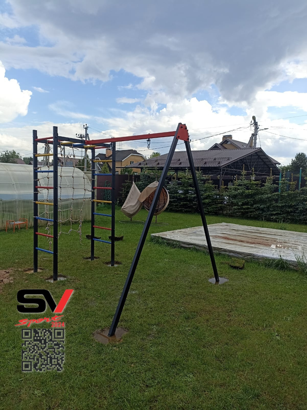 Монтаж уличного спортивно-игрового комплекса Sv Sport