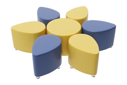 Комплект детских пуфиков Цветок