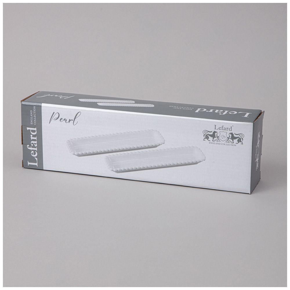 НАБОР БЛЮД LEFARD "PEARL" ПРЯМОУГ. 2 ШТ. 29*7,5*3 СМ (КОР=18НАБ.)