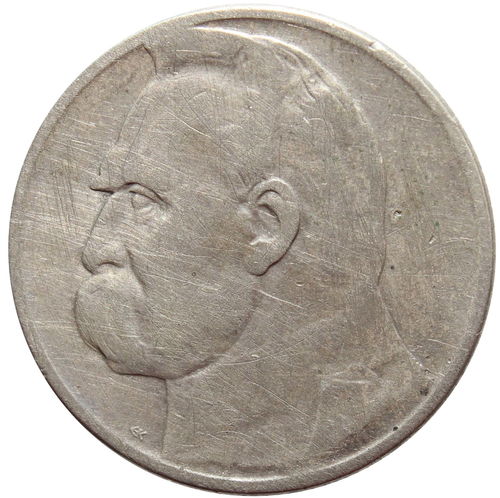 2 золотых. Юзеф Пилсудский. Польша. 1934 г. VF