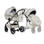 Коляска 2 в 1 Tutis Uno 5 Plus Leather collection, Black Sesame