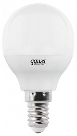 Лампа светодиодная Gauss LED Elementary Globe E14 8Вт 3000K 53118