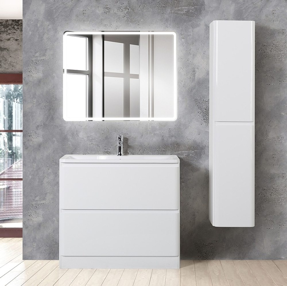 Тумба под раковину BelBagno 100 ALBANO-1000-2C-PIA-BL Bianco Lucido