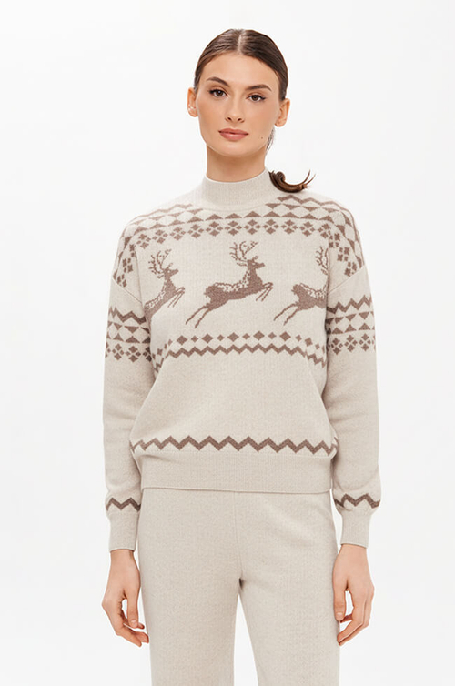 23419 Свитер женский (бежевый)