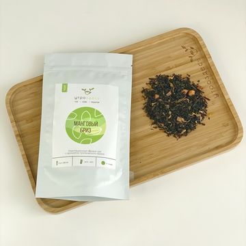Чёрный чай листовой фруктовый Манговый бриз, 80г
