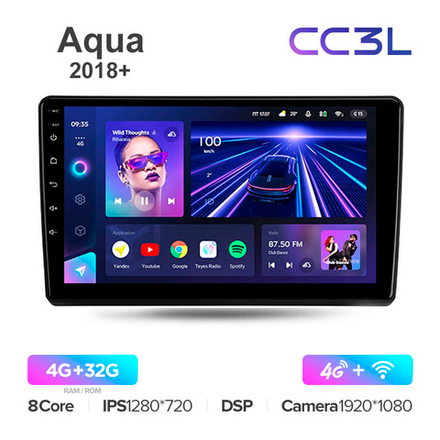 Teyes CC3L 9"для Toyota Aqua 2018+