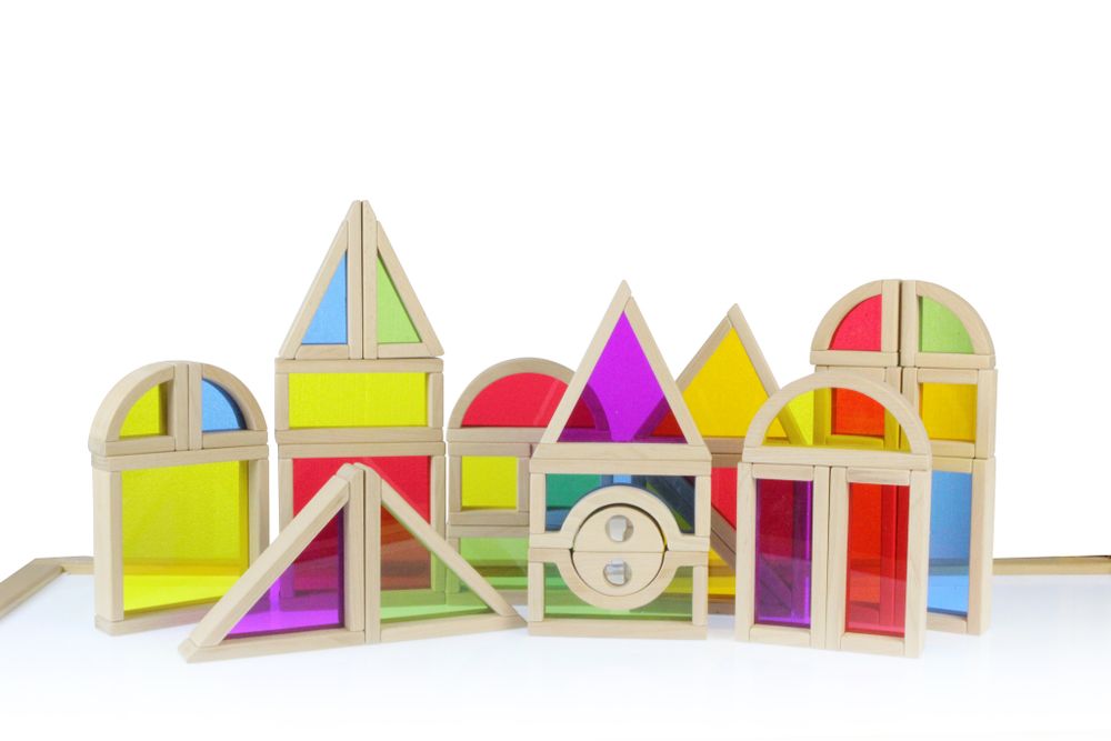 Радужные блоки (30 шт)