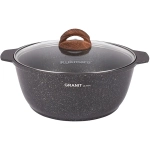 Кастрюля-жаровня 5л «Granit ultra» (original) со стеклянной крышкой жго51а