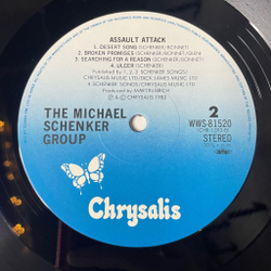 Винтажная виниловая пластинка LP The Michael Schenker Group Assault Attack (Japan 1982) (Obi) (Poster)