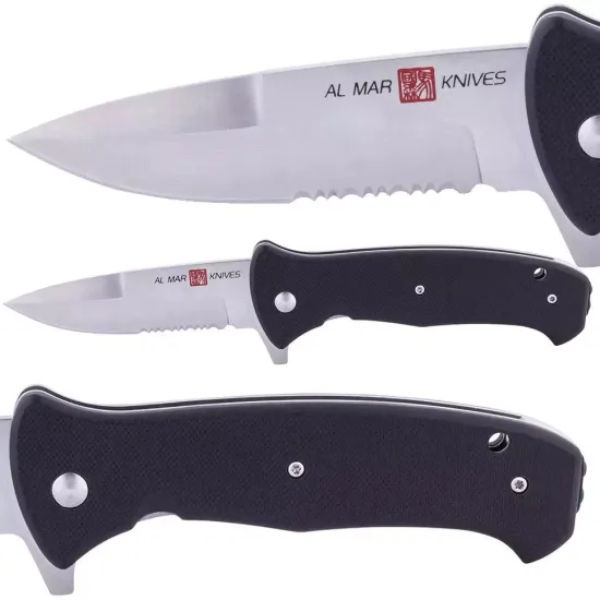 Складной нож Al Mar Mini S.E.R.E. AL/AMK2201 c клинком из стали D2, рукоять G10