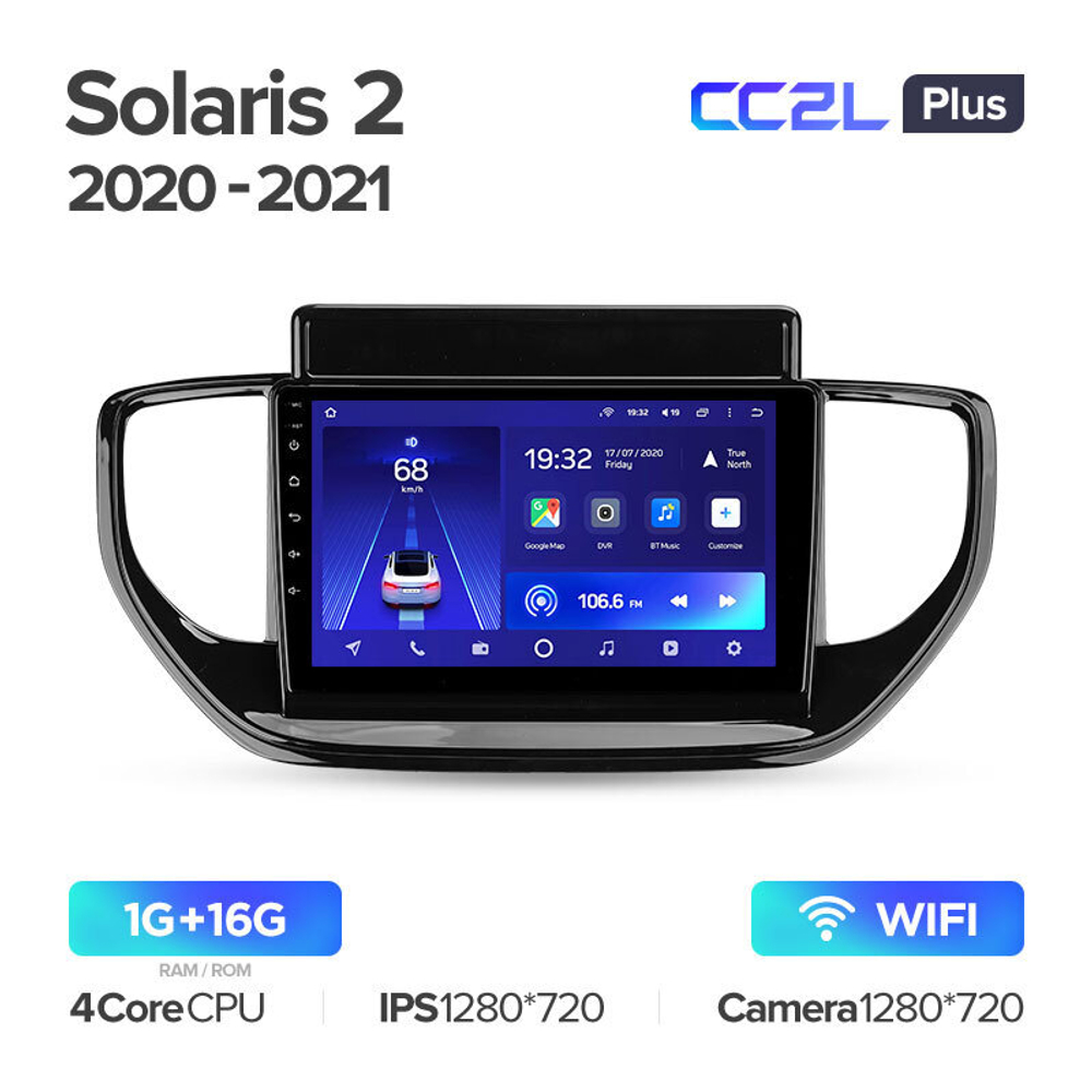 Teyes CC2L Plus 9" для Hyundai Solaris 2020-2021