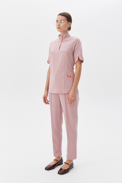 Брюки зауженные медицинские женские Сьют, роза