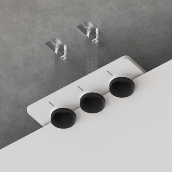 A709003 Закладная для монтажа светильников DUCRE MINI в натяжной потолок, 292х100мм, ПВХ, белый