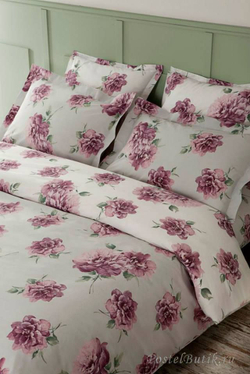 Постельное белье 2 спальное евро Mirabello Queen Rose сиреневое