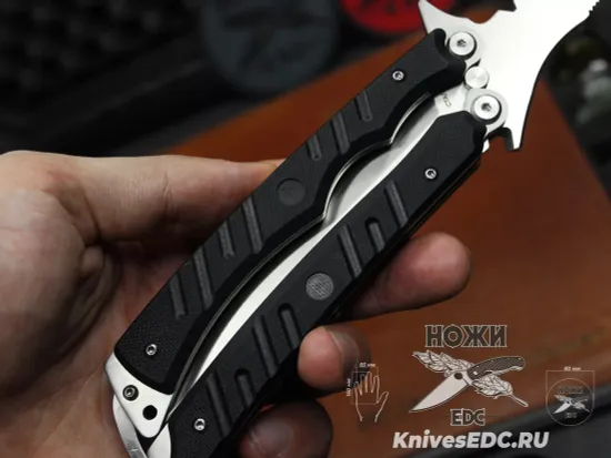 Нож многофункциональный НОКС Вервольф сталь 440C, рукоять G10