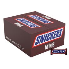 Шоколадные батончики Snickers Minis 2,9 кг x 2 шт