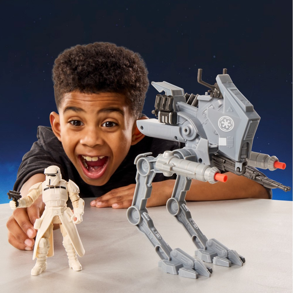 Hasbro STAR WARS ActionVerse - AT-RT и Имперский водитель (Мандалорец и Грогу) G2840