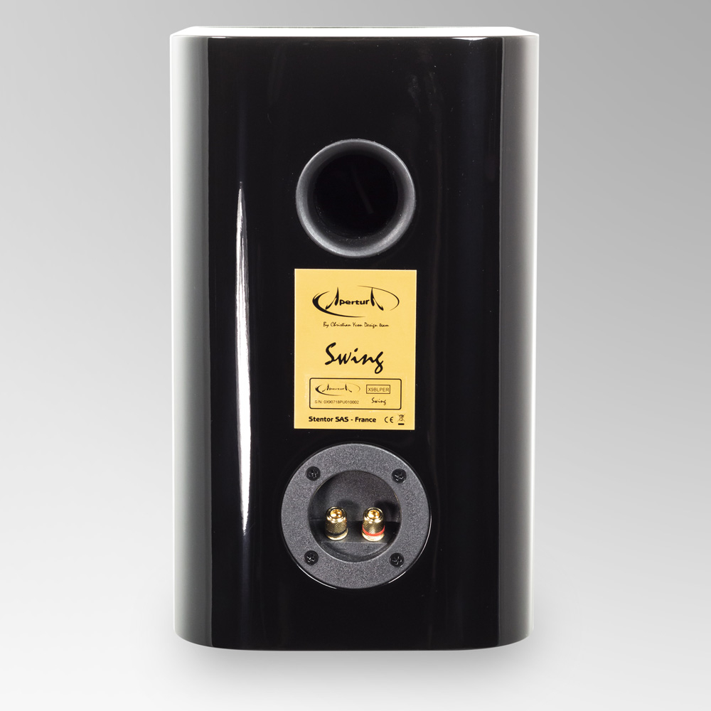 APERTURA SWING black high-gloss полочная акустическая система