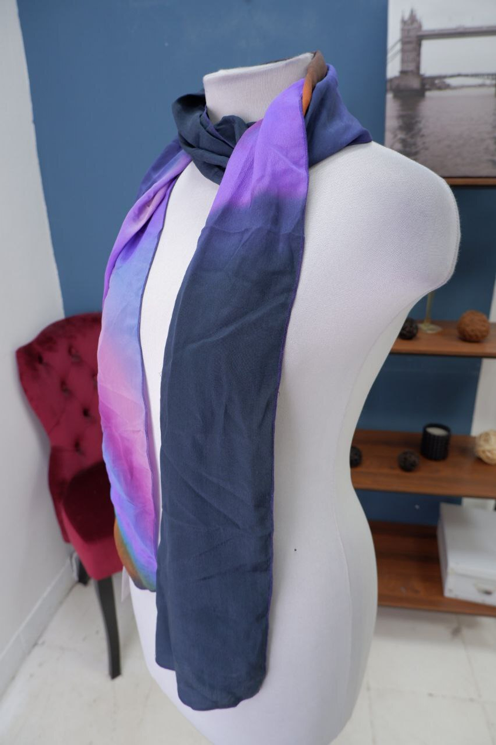 Шарф разноцветный