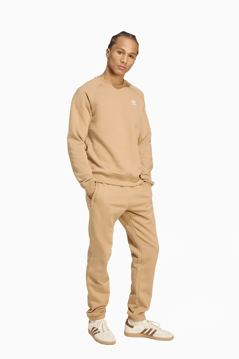 Кофта adidas Trefoil Essentials Crew - бежевый