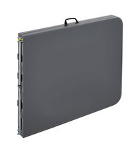 Стол-книжка пластиковый разборный серый