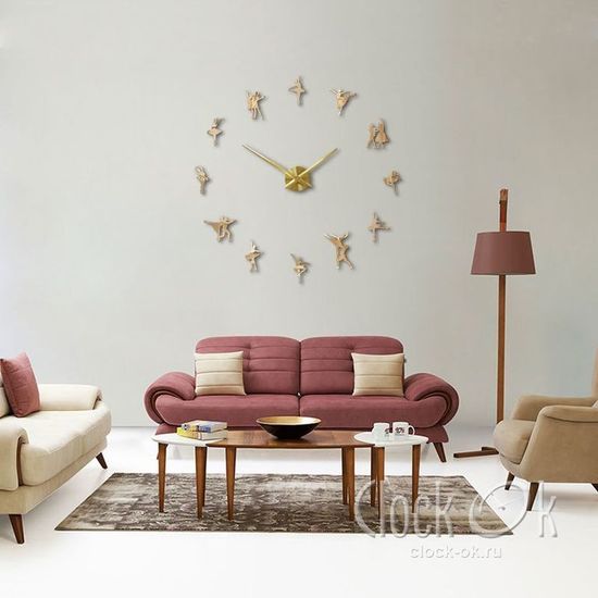 Настенные 3D часы Dance