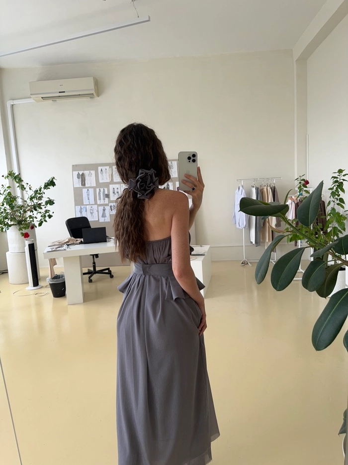 ПЛАТЬЕ ТИНЕЙ СЕРЫЙ