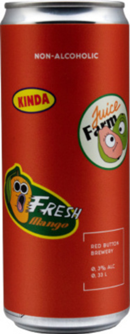 Пиво Рэд Баттон Кайнда Безалкогольное / Red Button Kinda 0.33 - банка