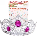 Корона карнавальная «Драгоценные камни», цвета в ассортименте