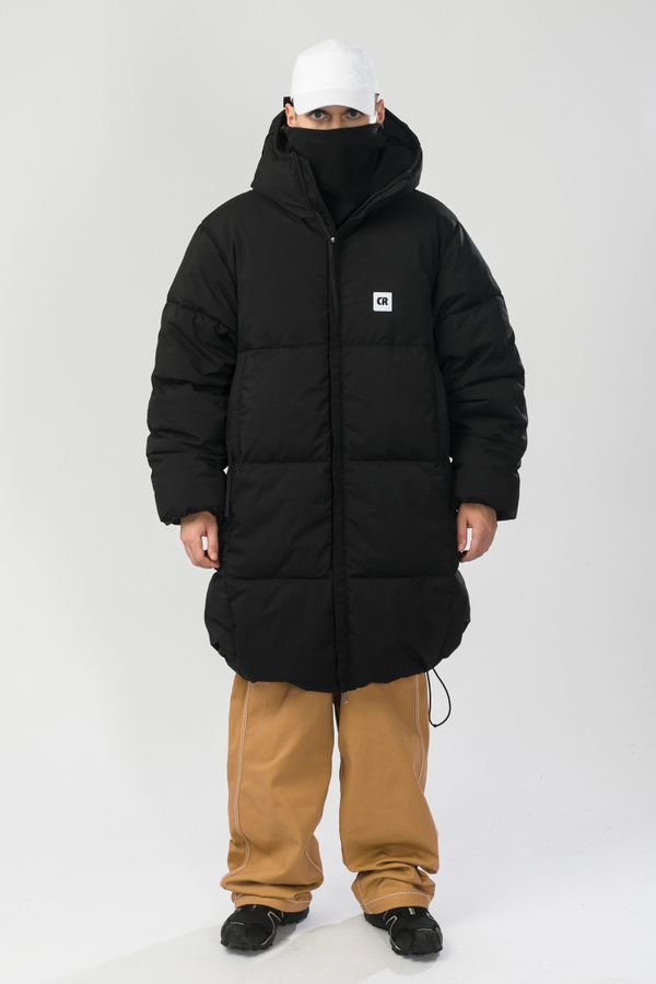 Пуховик Puffed Long Черный - фото 4