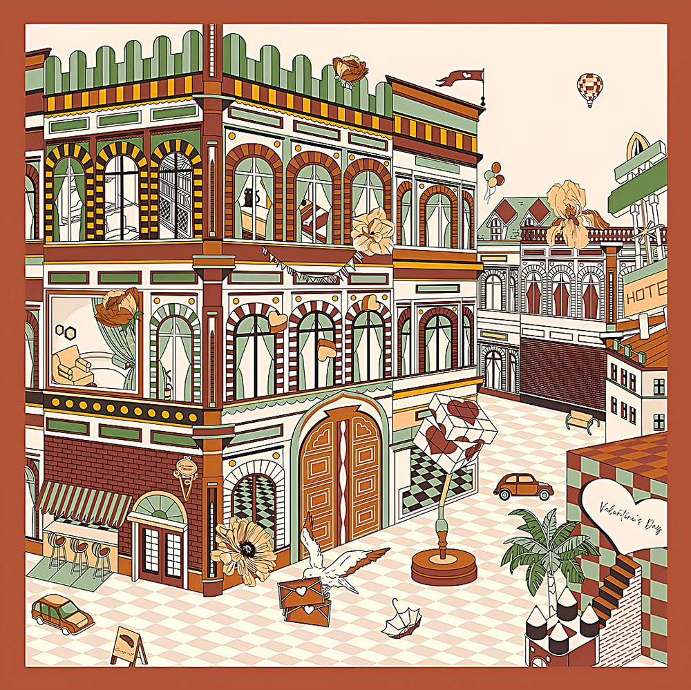 Платок 64x64 см AV-AM07601