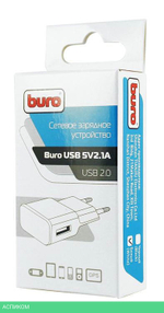 Сетевое зарядное устройство Buro TJ-159W белый