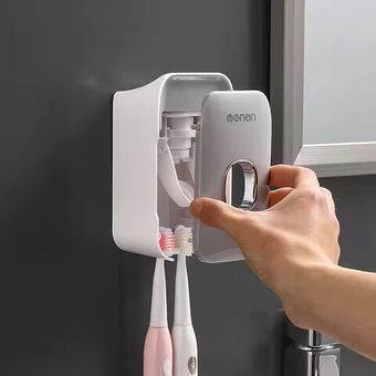 Дозатор для зубной пасты и держатель для щеток настенный