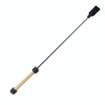 Чёрный профессиональный стек с золотистой рукоятью - 75 см. (Цвет: черный с золотым)