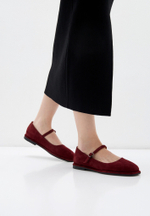 Туфли // Mary Jane Wide // Bordo