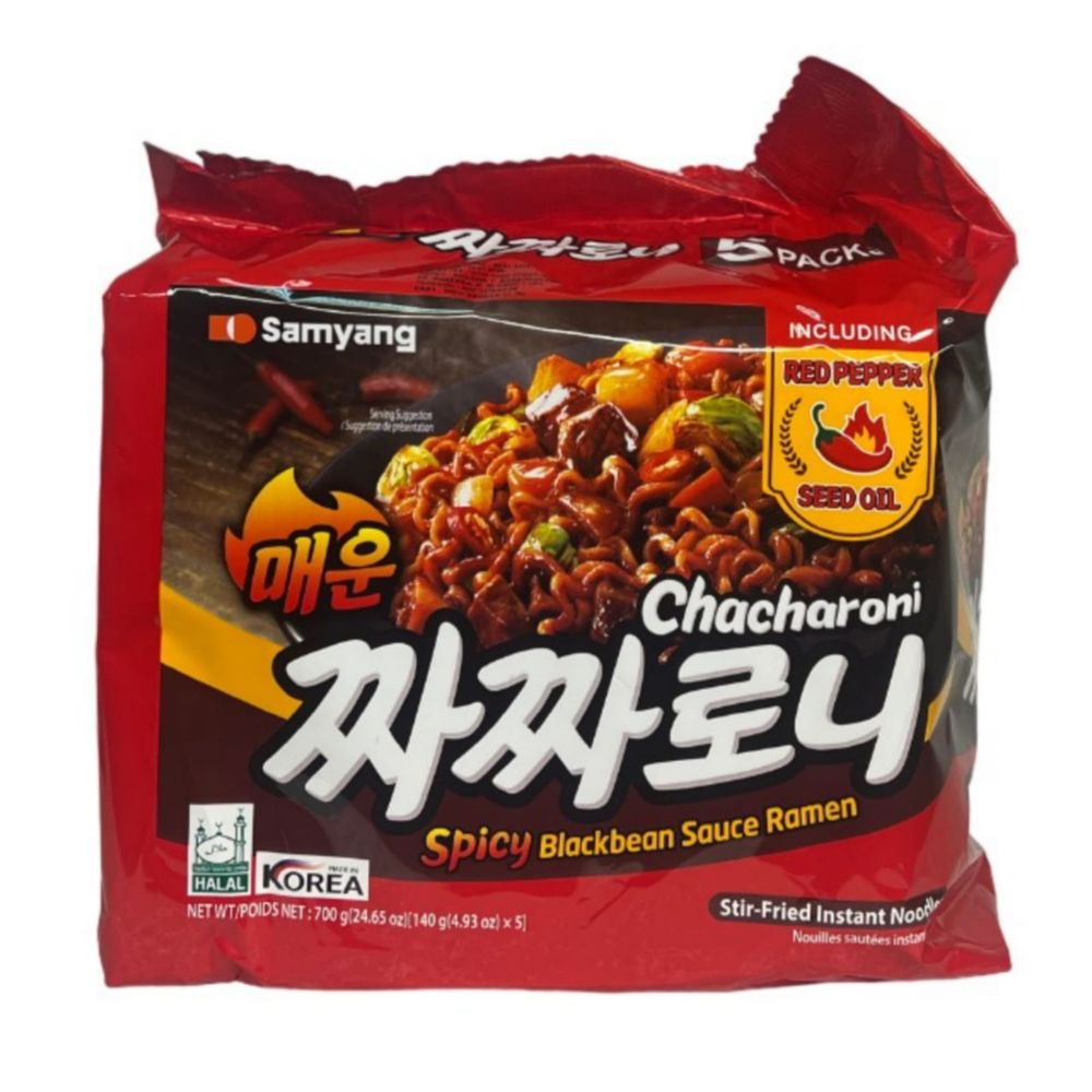 Лапша быстрого приготовления Samyang Chacharoni Spicy 140 г 5 шт