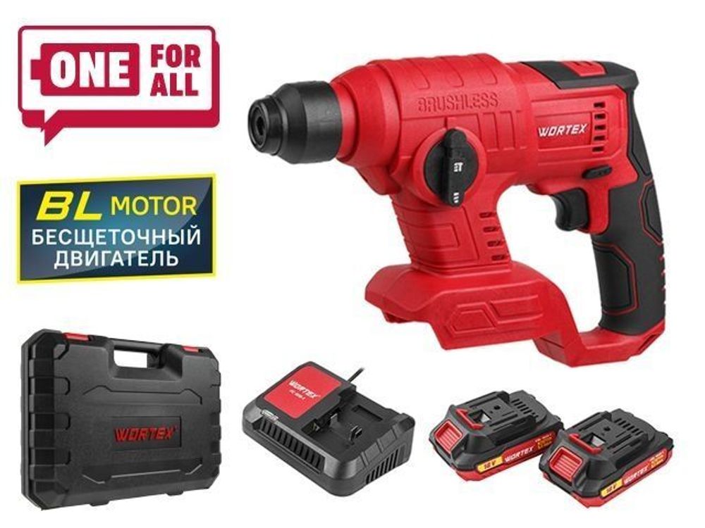 Аккумм перфоратор WORTEX CRH 1810 в чемодане