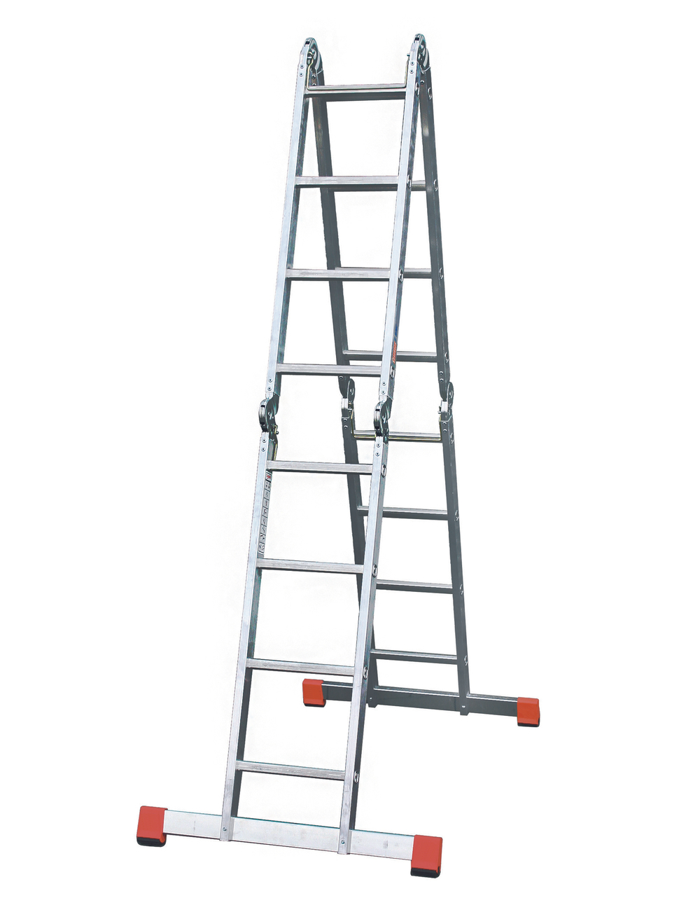 MULTIMATIC Шарнирная универсальная стремянка-трансформер,4*4( 120649)