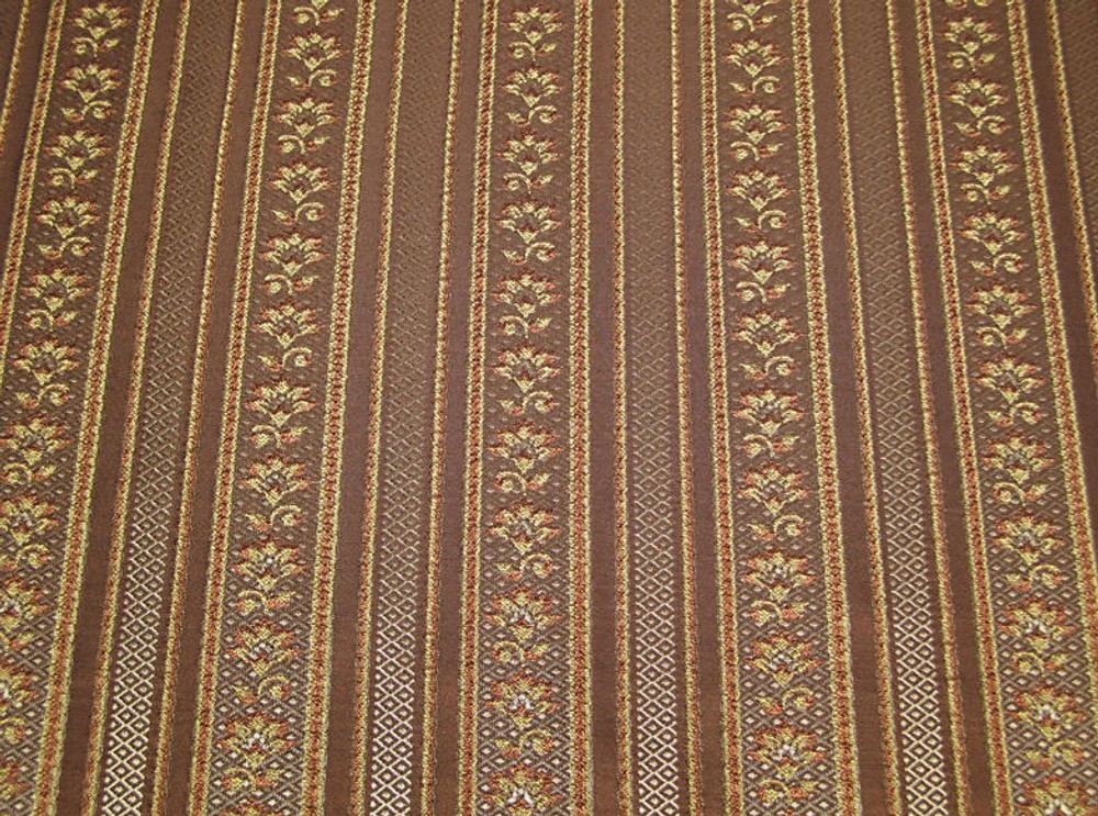 Жаккард Парадиз полоса махагон