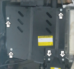 Защита Топл. бака. 2 мм, Сталь. для Renault Duster 2012-2015, Nissan Terrano 2014-2022, Renault Kaptur 2016-2022, Renault Duster 2015-2020, Renault Arkana 2019-2022, Renault Duster 2021-2022 MOTODOR.01737