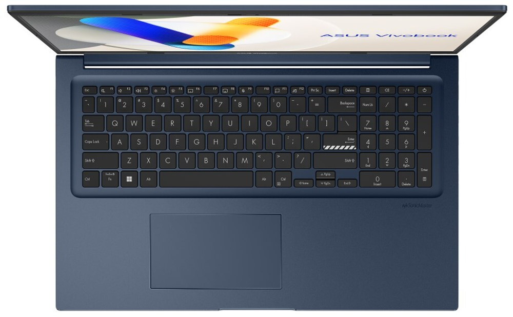 Ноутбук  ASUS Vivobook 17 X1704ZA-AU341 17.3 ", Pentium Gold, 8 Гб RAM, 512 Гб SSD, UHD Graphics, Синий